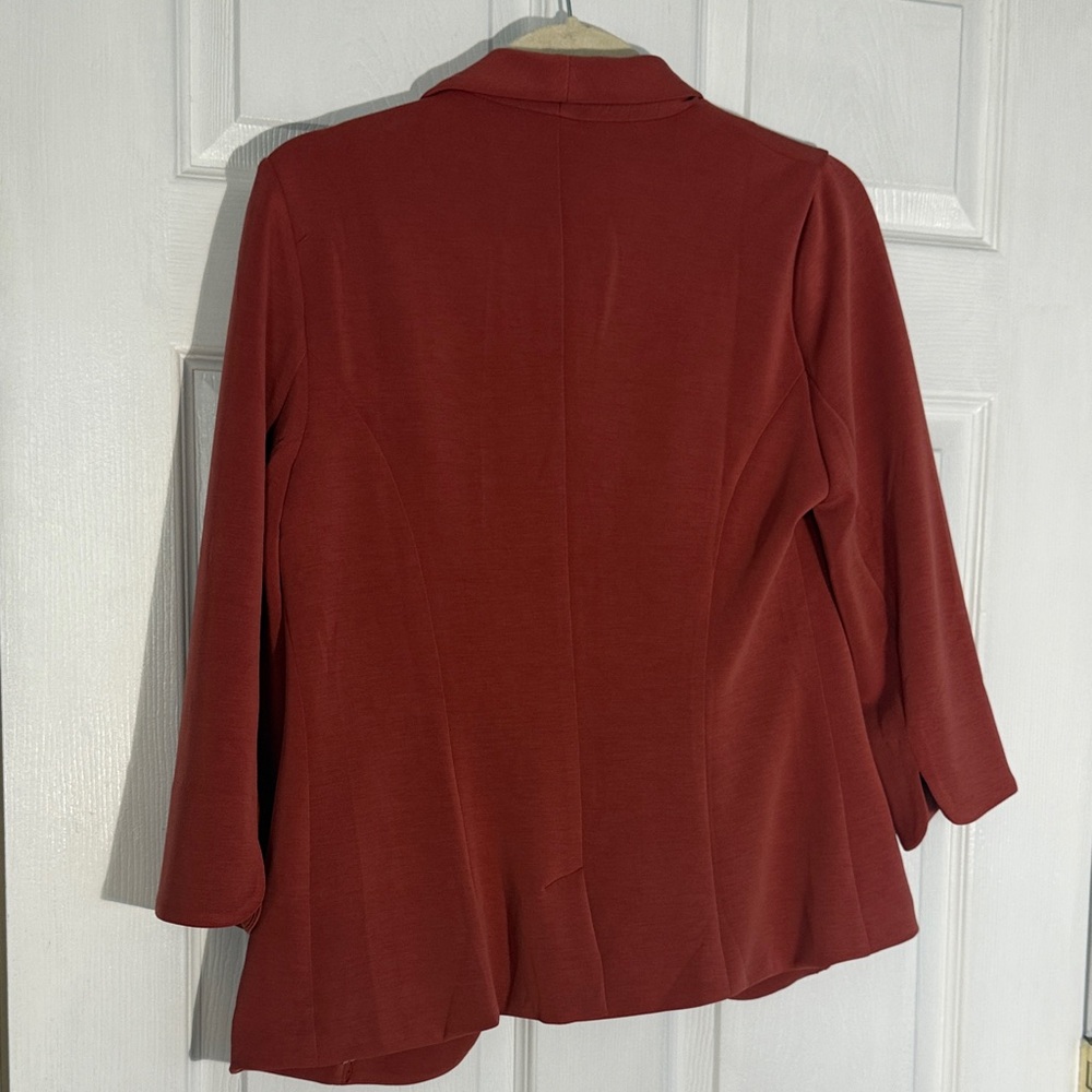 Rust Colored / burnt orange Blazer Jacket - image 5